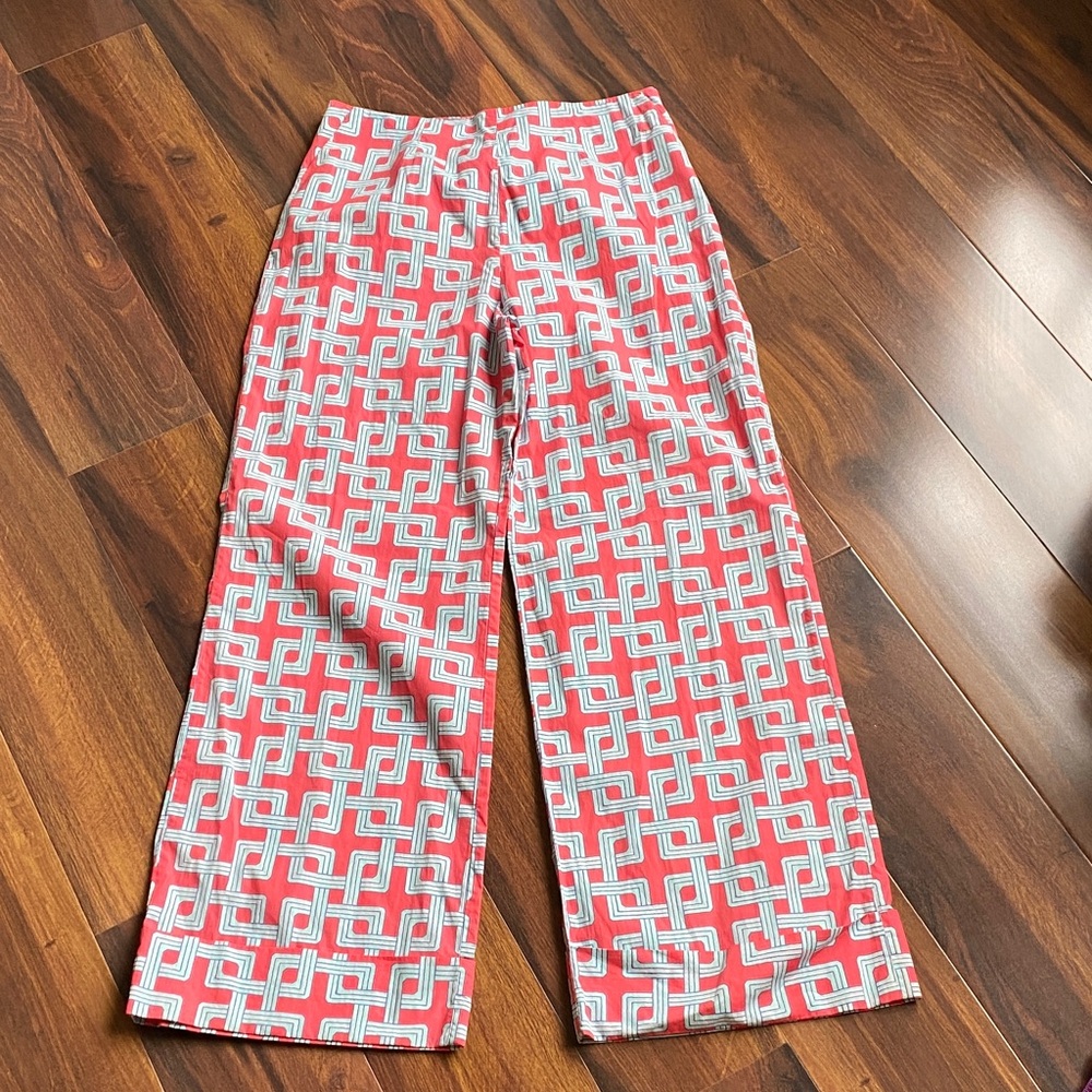 Le Sarte Pettegole Wide Leg Geometric Lightweight Trousers